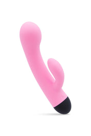 Zucchero Sfilato, vibratore rabbit rosa di MySecretCase, con design soffice e dolce come un marshmallow. Stimola contemporaneamente pareti vaginali e clitoride per un’esperienza di piacere totale